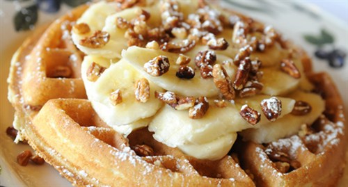 Egglectic Cafe Waffle Breakfast